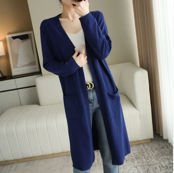 Longline Open-Front Cardigan — Women's