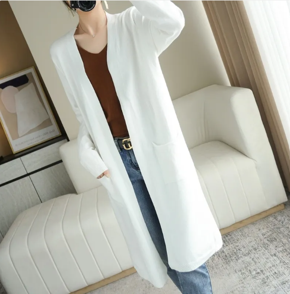 Longline Open-Front Cardigan — Women's