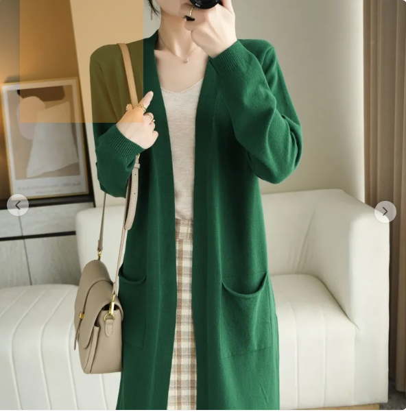 Longline Open-Front Cardigan — Women's