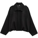 Suède-look bomberjack dames – oversized & cropped