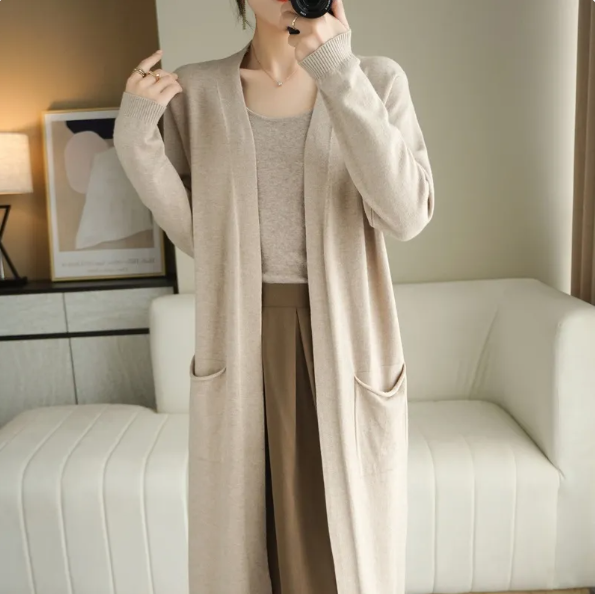Longline Open-Front Cardigan — Women's