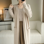 Longline Open-Front Cardigan — Women's