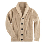 Shawl Collar Cardigan — Men's