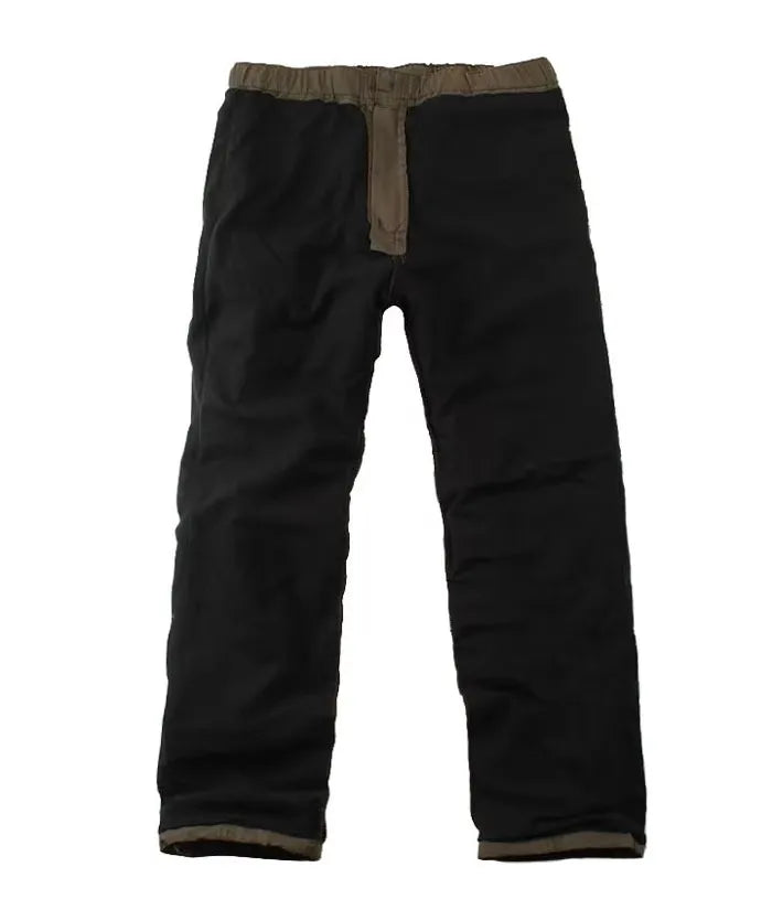 Fleece cargobroek heren – Zwart