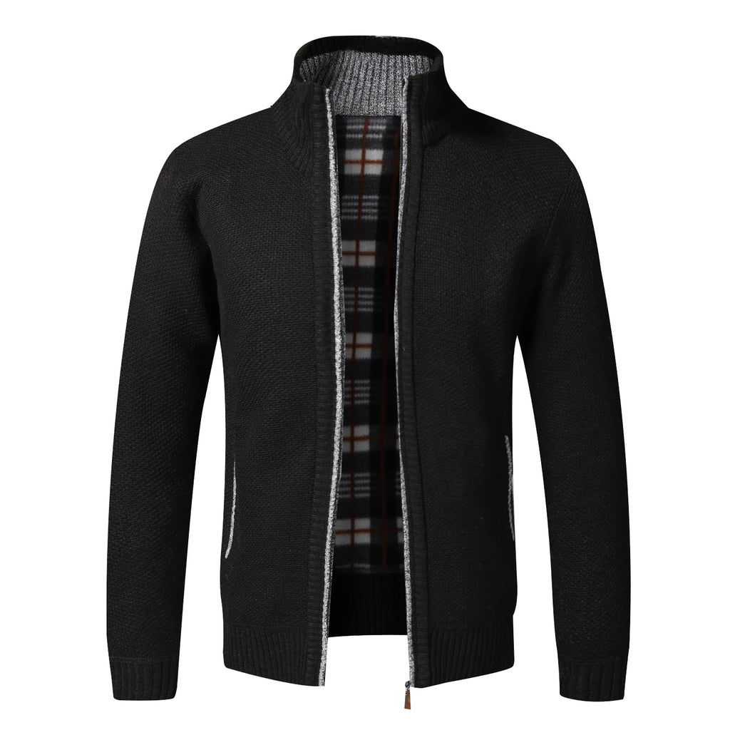 Gebreid vest heren zwart