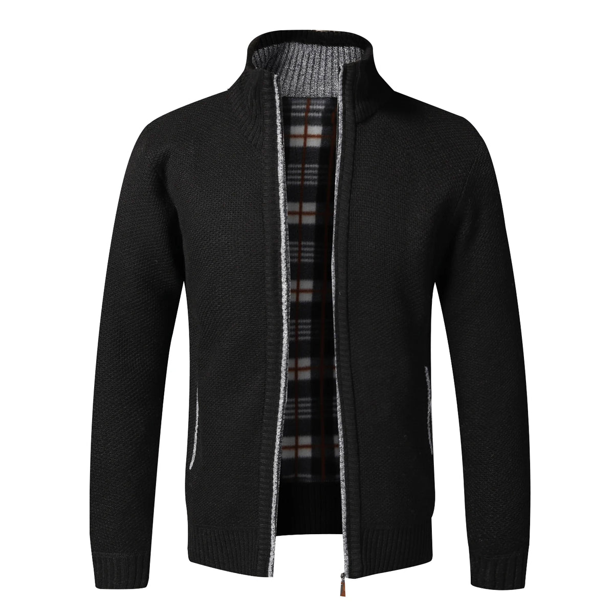 Gebreid vest heren zwart