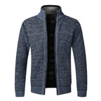 Gebreid vest heren blauw