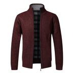 Gebreid vest heren bordeaux