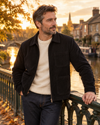 cjkt-11 Corduroy work jacket black canal (AI)