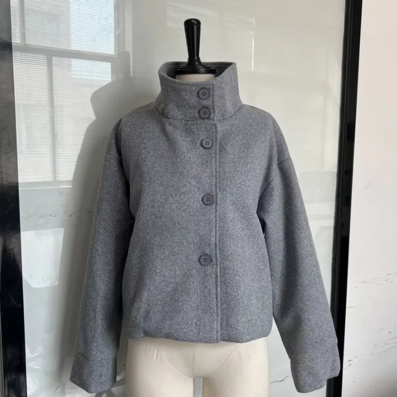 Korte jas dames – Grijs