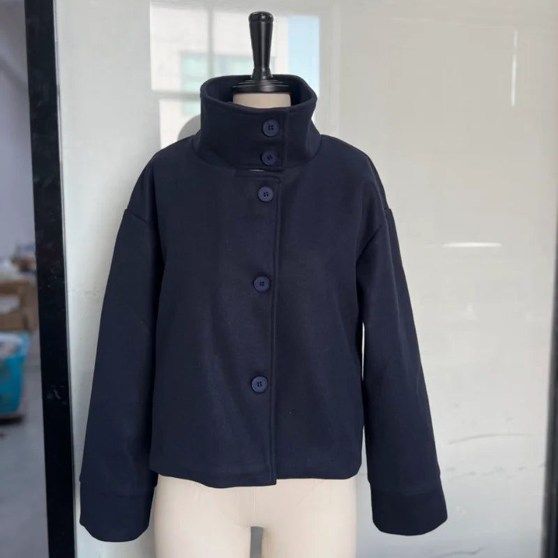Korte jas dames – Donkerblauw