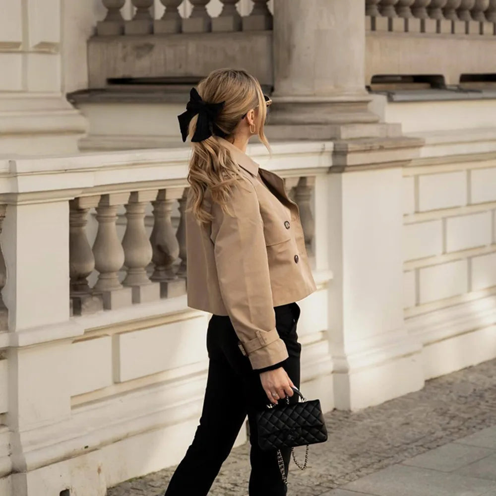 Korte trenchcoat dames