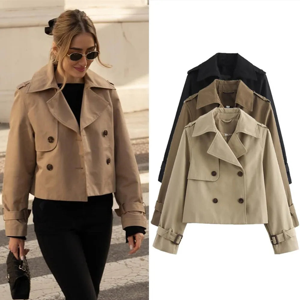 Korte trenchcoat dames